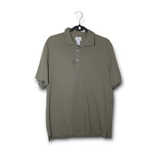 H&M Khaki Textured Polo Shirt